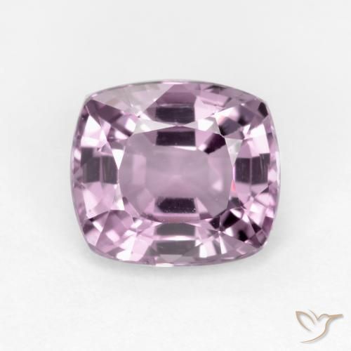 1.25ct طبيعي بنفسجى-وردى فاتح الإسبنيل, وسادة, قليلا جدا