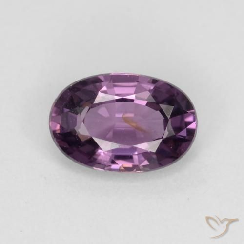 0.55ct طبيعي بنفسجى غامق الإسبنيل, بيضوي, VS-SI