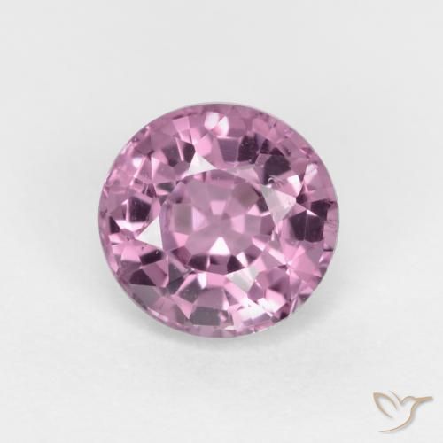 0.57ct طبيعي أرجوانى متوسط الإسبنيل, دائري, قليلا جدا