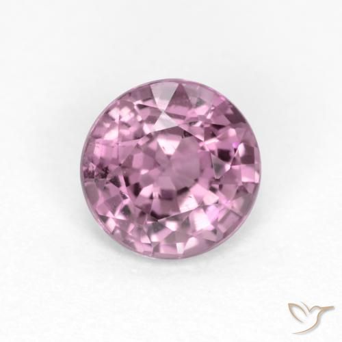 0.56ct طبيعي أرجوانى متوسط الإسبنيل, دائري, قليلا جدا