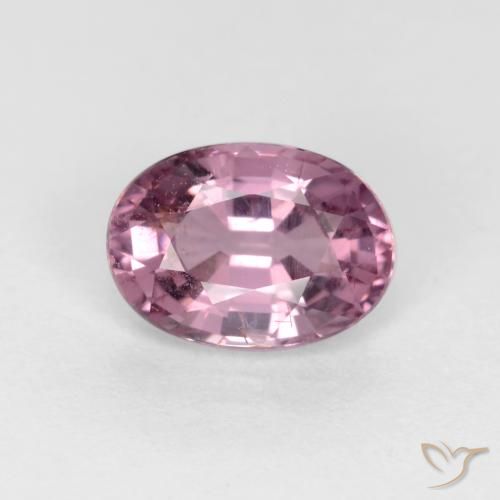 0.59ct طبيعي أرجوانى محمر فاتح الإسبنيل, بيضوي, قليلا جدا
