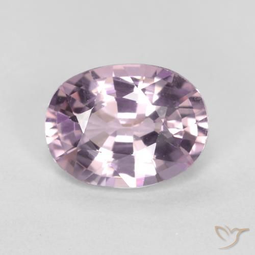 1.11ct طبيعي بنفسجى فاتح الإسبنيل, بيضوي, VVS-VS