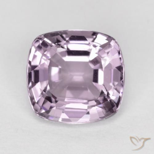 1.24ct طبيعي بنفسجى فاتح الإسبنيل, وسادة, قليلا جدا