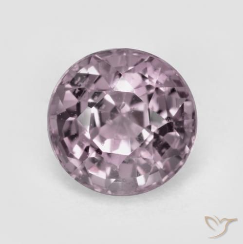 0.72ct طبيعي أرجوانى رمادى فاتح الإسبنيل, دائري, قليلا جدا, Photo A