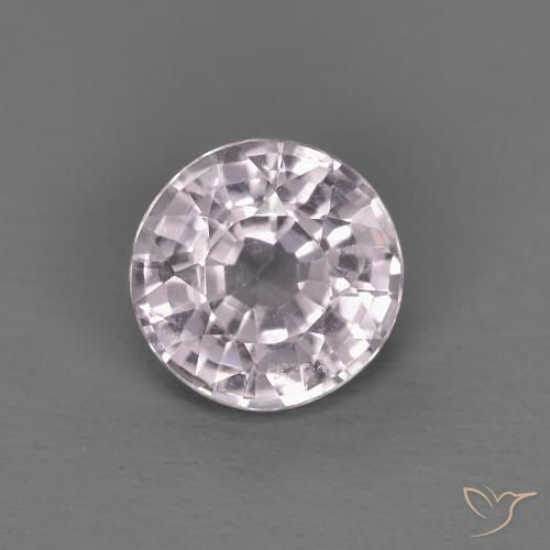 0.57ct طبيعي بنفسجى رمادى الإسبنيل, دائري, قليلا جدا