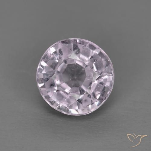 0.68ct طبيعي بنفسجى فاتح جدا الإسبنيل, دائري, قليلا جدا