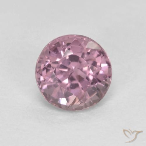 0.68ct طبيعي خزامى غامق الإسبنيل, دائري, قليلا جدا