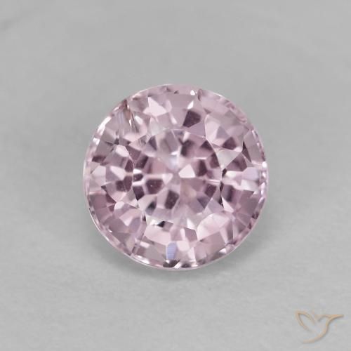 0.65ct طبيعي أرجوانى فاتح-متوسط الإسبنيل, دائري, قليلا جدا