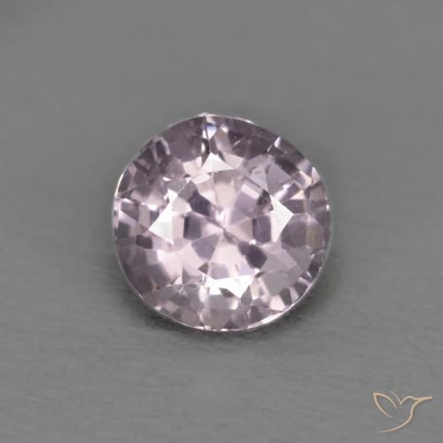 0.67ct طبيعي أرجوانى وردى رمادى الإسبنيل, دائري, VVS-VS, Photo A