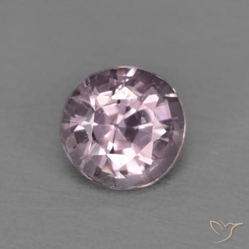 0.55ct طبيعي أرجوانى رمادى فاتح الإسبنيل, دائري, VVS-VS