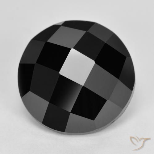 7.27ct طبيعي أسود الإسبنيل, دائري, غير شفاف