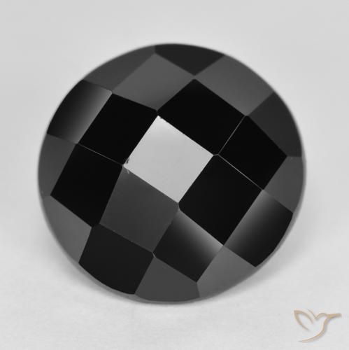 6.27ct طبيعي أسود الإسبنيل, دائري, غير شفاف