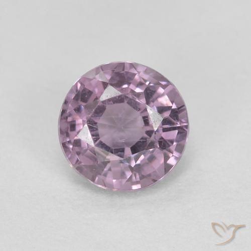 0.54ct طبيعي أرجوانى عنبى فاتح الإسبنيل, دائري, قليلا جدا