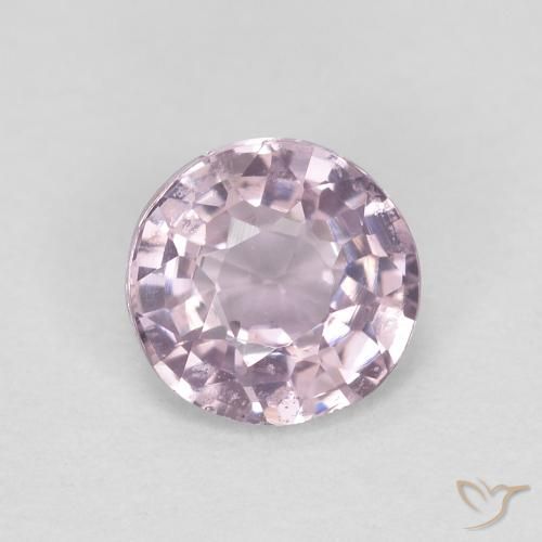 0.52ct طبيعي أرجوانى وردى فاتح جدا الإسبنيل, دائري, قليلا جدا