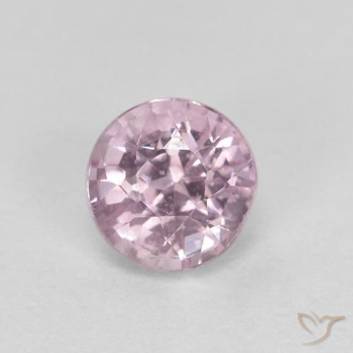 0.55ct طبيعي أرجوانى فاتح جدا الإسبنيل, دائري, قليلا جدا