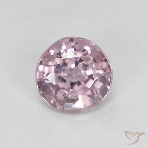 0.53ct طبيعي أرجوانى فاتح جدا الإسبنيل, دائري, قليلا جدا
