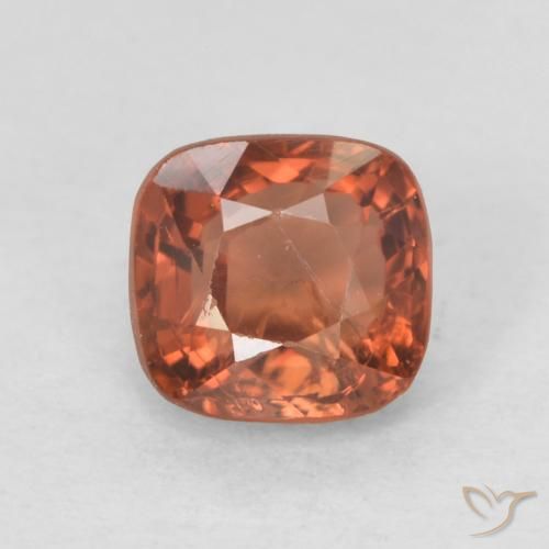 0.63ct طبيعي أحمر برتقالي الإسبنيل, وسادة, قليلا جدا