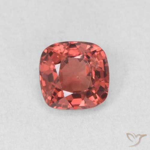 0.54ct طبيعي أحمر فاتح الإسبنيل, وسادة, قليلا جدا