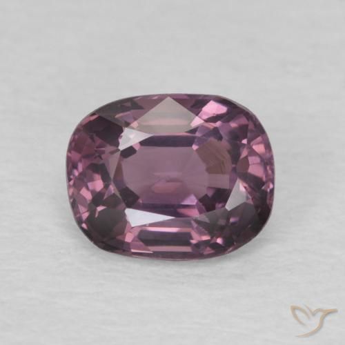 0.84ct طبيعي رمادى-برقوقى الإسبنيل, وسادة, VVS-VS