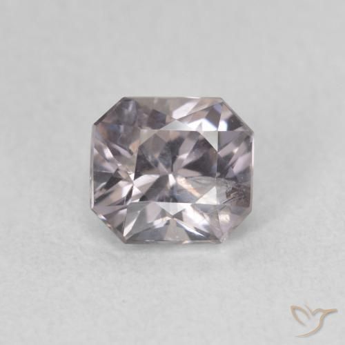 0.87ct طبيعي رمادى الإسبنيل, قص الزمرد, قليلا جدا