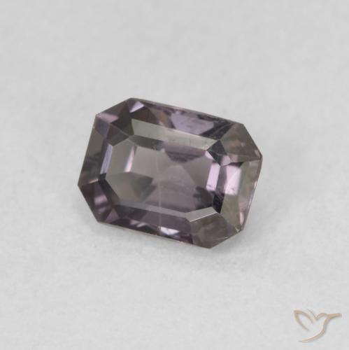 الإسبنيل Dark Grey Purple طبيعي، ثمانى / قصة زمرد، 0.58 قيراط، VVS-VS