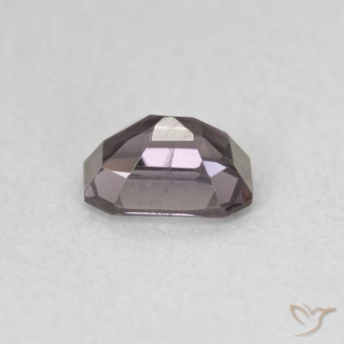 الإسبنيل Dark Grey Purple طبيعي، ثمانى / قصة زمرد، 0.58 قيراط، VVS-VS