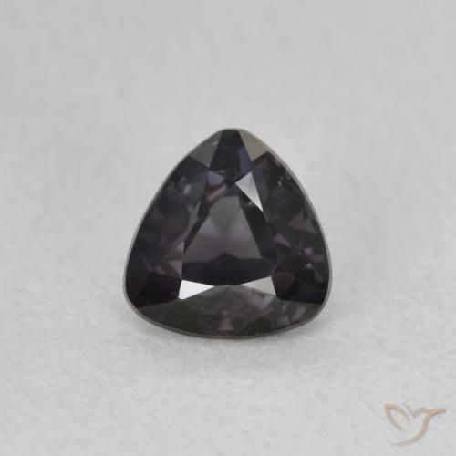 0.60ct طبيعي Blackish Violet الإسبنيل, مثلثى, VVS-VS