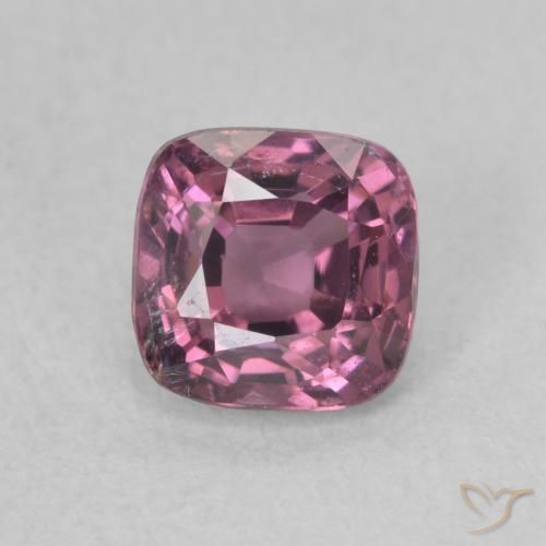 0.88ct طبيعي أرجوانى متوسط الإسبنيل, وسادة, قليلا جدا