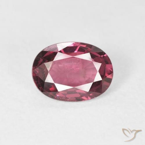 1.04ct طبيعي أرجوانى متوسط الإسبنيل, بيضوي, قليلا جدا, Photo A