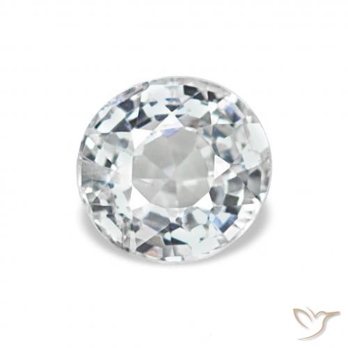 0.73ct أبيض مزرق الإسبنيل, دائري, قليلا جدا