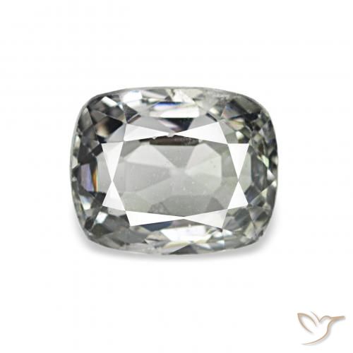 0.88ct رمادى متوسط الإسبنيل, وسادة, VVS-VS