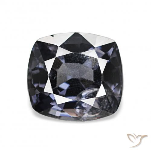 1.57ct فضى داكن الإسبنيل, وسادة, قليلا جدا