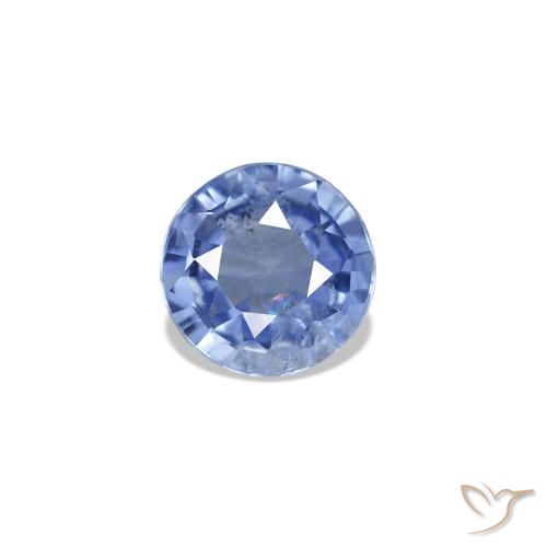 0.31ct أزرق باستيلى الإسبنيل, دائري, قليلا جدا