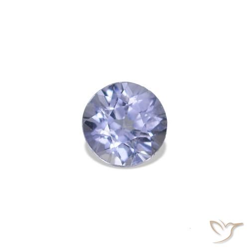 0.18ct أزرق أرجوانى فاتح الإسبنيل, دائري, VVS-VS