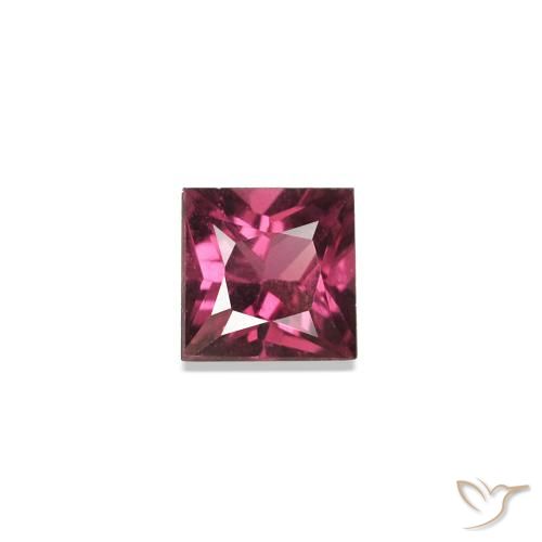 0.18ct أحمر-أرجوانى الإسبنيل, مربع, VVS-VS