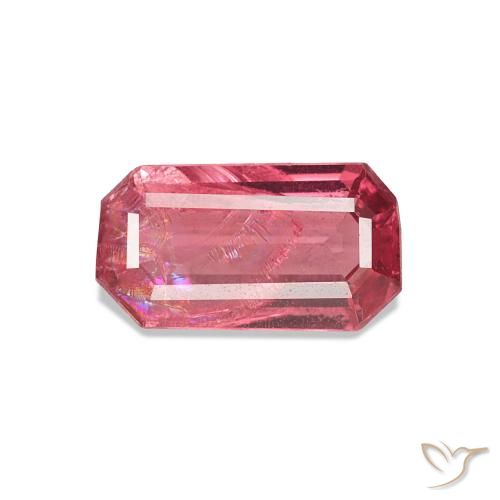 0.83ct وردى كثيف الإسبنيل, قص الزمرد, VS-SI