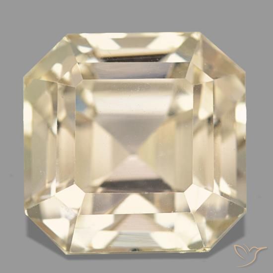 21.88ct ذهبي سبودومين, قص الزمرد, VVS-VS