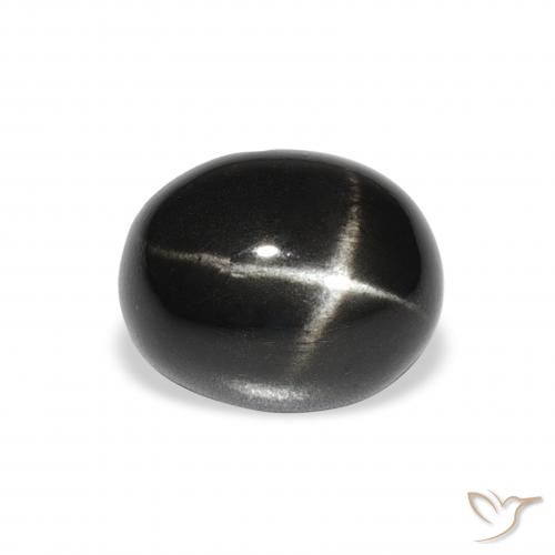 4.92ct طبيعي أسود نجمة ديوبسايد, بيضوي, غير شفاف