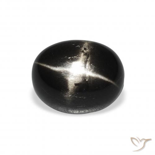 4.73ct طبيعي أسود نجمة ديوبسايد, بيضوي, غير شفاف