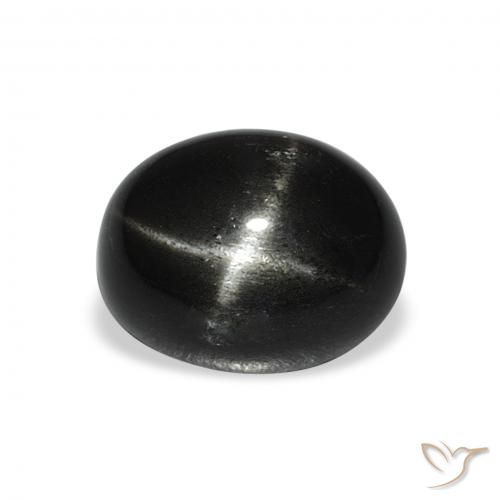 4.68ct طبيعي أسود نجمة ديوبسايد, بيضوي, غير شفاف