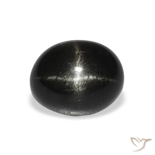 5.84ct طبيعي أسود نجمة ديوبسايد, بيضوي, غير شفاف
