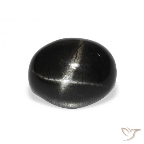 5.55ct طبيعي أسود نجمة ديوبسايد, بيضوي, غير شفاف