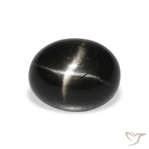 5.71ct طبيعي أسود نجمة ديوبسايد, بيضوي, غير شفاف