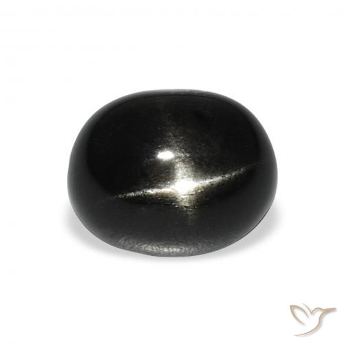 6.15ct طبيعي أسود نجمة ديوبسايد, بيضوي, غير شفاف