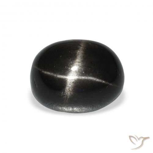 5.88ct طبيعي أسود نجمة ديوبسايد, بيضوي, غير شفاف