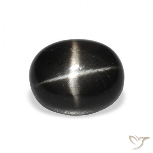4.45ct طبيعي أسود نجمة ديوبسايد, بيضوي, غير شفاف