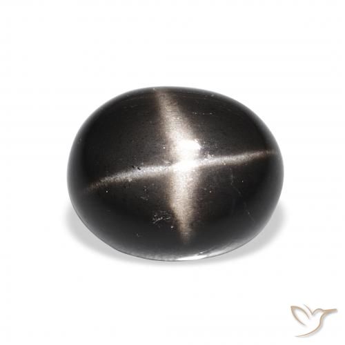 4.85ct طبيعي أسود نجمة ديوبسايد, بيضوي, غير شفاف