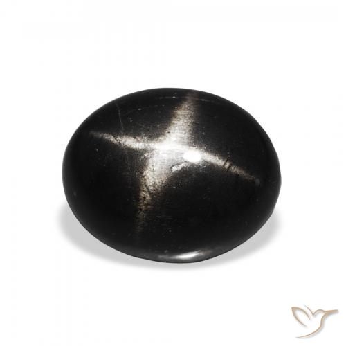 4.63ct طبيعي أسود نجمة ديوبسايد, بيضوي, غير شفاف