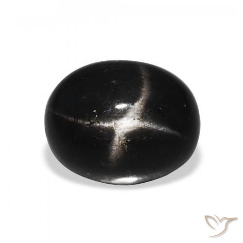 5.70ct طبيعي أسود نجمة ديوبسايد, بيضوي, غير شفاف