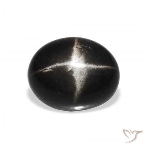 5.13ct طبيعي أسود نجمة ديوبسايد, بيضوي, غير شفاف